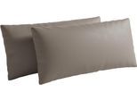 Sofakissen SIT & MORE "Vanity Leder", delphine, B:60cm H:30cm T:12cm, Leder, Polsterauflagen, Sofakissen