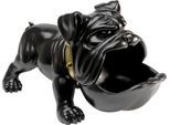 Dekofigur KARE DESIGN "Hungry Dog Schwarz 37cm", schwarz, B:37cm H:21cm T:22cm, Polyresin, Dekofiguren, Dekofigur