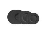Geschirr-Set VILLEROY & BOCH "Teller-Set Manufacture Rock 6er Set schwarz", schwarz, 6, Porzellan, Geschirr-Sets, Geschirr-Set, Spülmaschinengeeignet, Mikrowellenfest