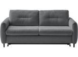 2-Sitzer HOME AFFAIRE "Clevina, Dauer-Schlafsofa mit Kaltschaummatratze, Breite 176 cm", grau (anthrazit), B:176cm H:84cm T:102cm, 100% Polyester, Sofas, 2-Sitzer, Sofa & Bett in einem – kinderleicht ausklappbar & freistellbar im Raum