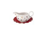 Sauciere VILLEROY & BOCH "Sauciere mit Unterteil Toy's Delight 500 ml bunt", bunt, B:18cm H:10,5cm L:20cm T:20cm, Schüsseln, Sauciere, Handwäsche wird empfohlen