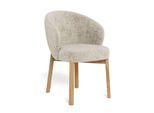 Esszimmerstuhl ACTONA GROUP "Polsterstuhl", beige, matt eiche, beige, B:55,5cm H:80,5cm T:60cm, Stoff, Stühle, Esszimmerstuhl, Stuhl, beige, 2-er Set