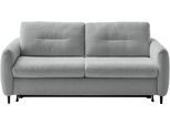 2-Sitzer HOME AFFAIRE "Clevina, Dauer-Schlafsofa mit Kaltschaummatratze, Breite 176 cm", grau, B:176cm H:84cm T:102cm, 100% Polyester, Sofas, 2-Sitzer, Sofa & Bett in einem – kinderleicht ausklappbar & freistellbar im Raum