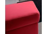 Hocker DOMO COLLECTION "Alisson zeitlos und bequem, B/T 59/59cn", rot, B:59cm H:40cm T:59cm, Microfaser aus 100% Polyester;Softlux, das pflegeleichte Kunstleder aus 80% PVC, 18% Polyester und 2% Polyurethan;Luxus-Kunstleder;Strukturstoff aus 90% Polyester und 10% Polyacryl., Hocker, Hocker