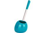 WC-Garnitur WENKO "Polaris", blau (petrol), B:15cm H:34,5cm L:14cm, Keramik, Reinigungsbürsten, WC-Garnitur, Keramik