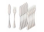 Fischbesteck VILLEROY & BOCH "Fischbesteck Neufaden Merlemont 6er Set silber", silber, 12, Essbesteck-Sets, Fischbesteck, Spülmaschinenfest