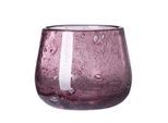 Tischvase FINK "MARLY", lila (fuchsia), B:13,5cm H:11cm T:13,5cm Ø:13,5cm, Glas, Vasen, Tischvase, wasserdicht, durchgefärbt, mundgeblasen
