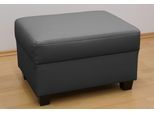 Hocker DOMO COLLECTION "Norma perfekte Ergänzung, Hocker B/T 70/55cm", schwarz, B:70cm H:42cm T:55cm, Mosel Struktur (100% Polyester);Kunstleder SOFTLUX;Microfaser-PRIMABELLE (100% Polyester);NaturLEDER in Sitz und Rücken. Korpus in passendem Kunstleder SOFTLUX bezogen;Struktur (90% Polyester, 10% Polyacryl), Hocker, Hocker