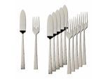 Fischbesteck VILLEROY & BOCH "Fischbesteck Blacksmith 6er Set silber", silber, 12, Essbesteck-Sets, Fischbesteck, Spülmaschinenfest