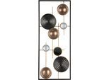 Metallbild BÖNNINGHOFF "ABSTRAKT 25x61 cm – Deko modern", farbe bild(er): bronze, weiß, schwarz, B:25cm H:61cm T:3,18cm, Metall, Bilder, Metallbild