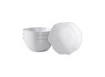 Schale VILLEROY & BOCH "Müslischalen Pura ø 15,6 cm 4er Set weiß", weiß, B:15,5cm H:6,4cm L:15,6cm T:15,6cm Ø:15,6cm, Schüsseln, Schale, Spülmaschinenfest, Mikrowellensicher