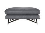 Hocker CALIA ITALIA "Cezanne bequem und elegant, B/T 90/70cm, hochwertiger Designfuß", grau (26 grigio), B:90cm H:90cm T:70cm, Hocker, Hocker