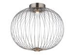 GLOBO LIGHTING Deckenleuchte "GALWAY", nickel matt, Ø 50cm H: 45cm, 1 Stk., Leuchten, Deckenlampe Metallstäbe 3000K DM 50cm 3 Stufen, Deckenleuchte