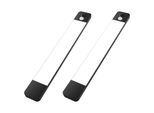 HANSEATIC LED Unterbauleuchte "/ Schrankbeleuchtung / Lichtleiste LUBLUGHK223", schwarz-weiß (schwarz), 1, H: 1cm, 2 Stk., Leuchten, Akkubetrieb, 4000 K, 25cm x 4cm