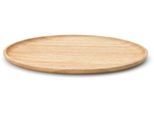 Tablett CONTINENTA, braun (holzfarben), B:15,5cm H:1,2cm L:23,5cm, Holzwerkstoff, Tabletts, oval, Gummibaum, ideal zum Servieren