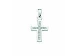 Kettenanhänger ADELIA´S "Kreuzanhänger 925 Silber mit Zirkonia – Silberanhänger Kreuz", silber, Schmuckanhänger, Damen, mit Zirkonia, Silber 925 (Sterlingsilber), Kettenanhänger, Silberanhänger Kreuz