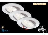 BRILONER LEUCHTEN LED Einbauleuchte "ATTACH DIM", weiß, neutral, Leuchten