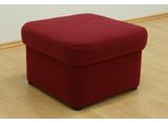 Hocker DOMO COLLECTION "Papenburg elegant und zeitlos, B/T 57/57cm", rot, B:57cm H:41cm T:57cm, Luxus-Microfaser (100% Polyester);Struktur ( 90% Polyester, 10% Polyacryl);Microfaser PRIMABELLE (100% Polyester);Kunstleder SOFTLUX;Chenilleoptik (95% Polyester, 5% Polyamid);Webstoff (100% Polyester), Hocker, Polsterhocker, in großer Farbvielfalt