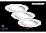 BRILONER LEUCHTEN LED Einbauleuchte "FLAT IN", weiß, Leuchten