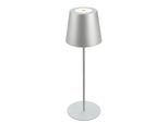 BRILONER LEUCHTEN LED Außen-Tischleuchte "Coloris", silber (silberfarben), Leuchten