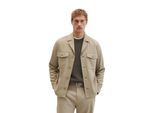 Kurzjacke MARC O'POLO "aus weichem Funktionsleinen", Herren, Gr. XXL, beige (charleston gray), Obermaterial: 48% Leinen, 26% Polyester, 24% Viskose, 2% Elasthan, unifarben, regular fit, Doppelmanschette, Jacken Kurzjacke