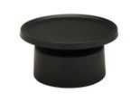 Landscape Beistelltisch, Schwarz, Metall, rund, rund, 70x36x70 cm, Wohnzimmer, Wohnzimmertische, Beistelltische, Beistelltische Metall
