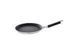Rösle Crepespfanne Silence Pro, Schwarz, Edelstahl, Metall, rund, antihaftbeschichtet, geschmacksneutral, Kochen, Pfannen, Crepespfannen