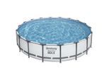Bestway Poolset, Blau, Grau, Weiß, Metall, Kunststoff, Uni, 122 cm, Freizeit, Pools und Wasserspaß, Pools, Aufstellpools