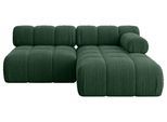 ECKSOFA modulares Sofa Razon-L1 - 190x160x70 cm Grün Cord