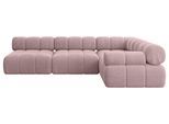 ECKSOFA modulares Sofa Mende-L2 - 285x190x70 cm Rosa Cord