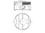 MAHLE Kolben 503pi00112000 für Porsche