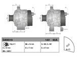 DENSO Generator dan519 für Ford LANCIA Fiat