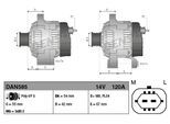 DENSO Generator dan585 für Opel