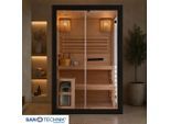Sanotechnik , Schwarz , Holz, Glas , Hemlocktanne , 130x200x120 cm , Wellness, Saunas