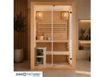 Sanotechnik , Naturfarben , Holz, Glas , Hemlocktanne , 120x200x130 cm , Wellness, Saunas