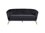 Ti'me , Schwarz , Metall, Textil , 183x78x83 cm ,