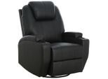 P & B , Schwarz , Textil , 86x110x96 cm , Relaxfunktion, Massagefunktion, Wippfunktion ,
