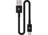 APPLE USB-Kabel "USB-A auf USB-C Gewebtes Kabel", schwarz (power, schwarz), 20cmcm, Kabel