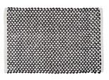 Badematte WENKO "Covelo", schwarz-weiß (grau), H:20mm, Materialmix, Badematten, Badematte, mit Webstruktur, fusselfrei, hohe Feuchtigkeitsaufnahme