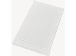 Badematte CHRISTY "Fina", weiß, H:8mm, Baumwolle, Badematten, Badematte, Luxusbadematte in Premium Qualität, elegantes Design, 50 x 80, 2er Set