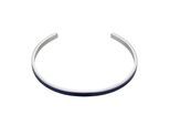 Armband MARC LAUDER "MBA06LS", dunkelblau, Armbänder, Herren, inner diameter 6cm, Edelstahl Leder, Edelstahl, Leder, Armband