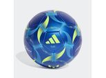 Fußball ADIDAS PERFORMANCE "MESSI LEAGUE" Gr. 5, gelb (royal blau, semi blau burst, solar gelb, weiß), Bälle, 5, 0,4 g, Thermoplastisches Polyurethan (TPU), B:22,3cm H:17,3cm T:22cm