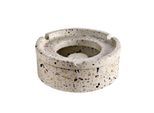 Aschenbecher APS "TERRAZZO", terrazzooptik, B:10,5cm H:5cm T:10,5cm Ø:10,5cm, Beton, Mülleimer, Aschenbecher, Beton, Terrazzooptik, mit möbelschonender Unterseite