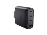 Trust Maxo GaN-USB-Tischladegerät mit 65 W und 4 Anschlüssen, Schwarz (26067, USB-C, USB-A)