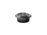 Serviertopf APS "5 STARS", grau (anthrazit), H:6,5cm L:14,5cm, Töpfe, Gusseisen, emailliert, creamy