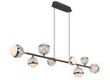 GLOBO LIGHTING LED Pendelleuchte "UNTSY", titanfarben gebürstet, 8, H: 120cm, 1 Stk., Leuchten, Hängelampe/Hängeleuchte/Wohnzimmer/Esstisch/elegant, LED Pendelleuchte
