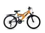 Jugendfahrrad WYLD Gr. 38, orange, schwarz, Fahrräder, Kinder, 38cm, 24 Zoll (60,96cm) hinten: 24 Zoll (60,96cm)