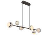 GLOBO LIGHTING LED Pendelleuchte "UNTSY", titanfarben gebürstet, 6, H: 120cm, 1 Stk., Leuchten, Hängelampe/Hängeleuchte/Wohnzimmer/Esstisch/elegant, LED Pendelleuchte