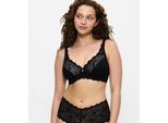 Bügel-BH TRIUMPH "Amourette W", Damen, Gr. 75, Cup F, schwarz, Spitze, Obermaterial: 62% Polyamid, 24% Elasthan, 8% Lyocell, 6% Polyester, unifarben, BHs Bügel-BH, Stretch-Spitze