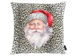 Dekokissen APELT "Santa", grau (grau, bedruckt), B:46cm L:46cm, Polyester, Dekokissen_Sitzkissen_Kissenhüllen, Dekokissen